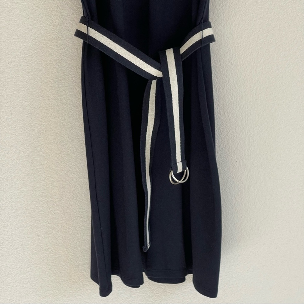 GAP Dress With Belt & Adjustable Sleeves Size XS Navy - Picture 3 of 6